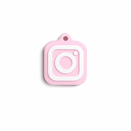 Glossy Finish Instagram NFC Keychain – Instant Profile Access & Promotion Tool